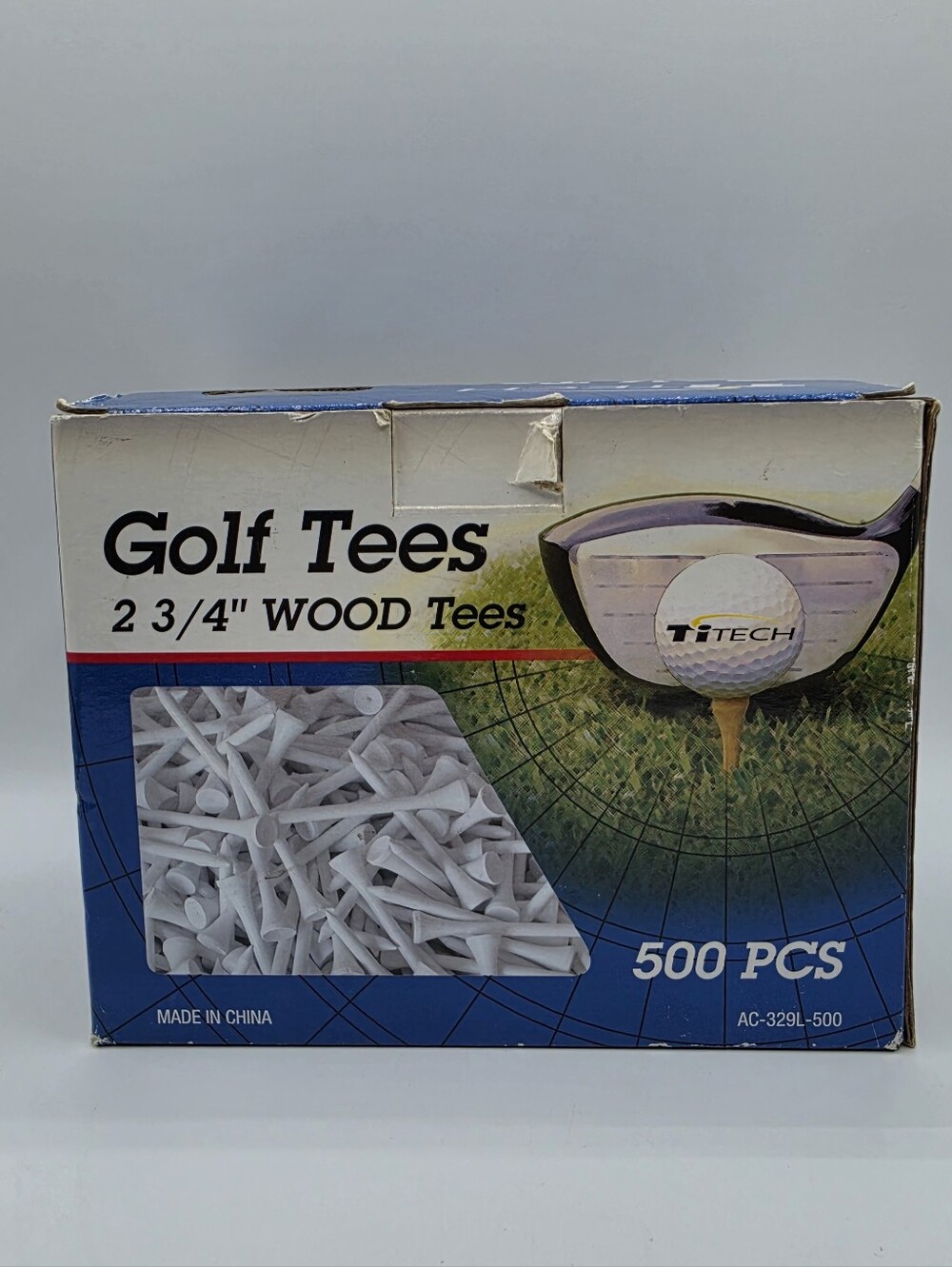 Titech Golf Tees 2 3/4" Wood Tees White 500 pcs